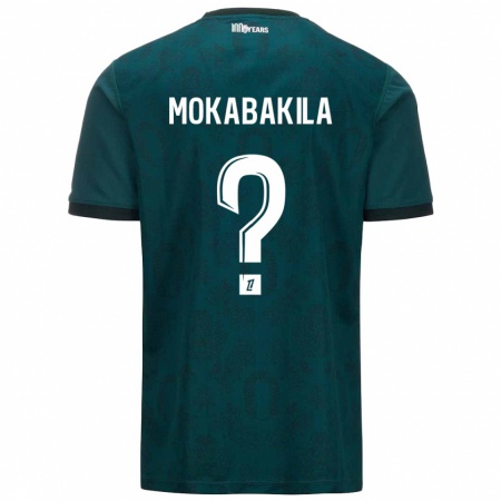 Kandiny Kinderen Nick Mokabakila #0 Donkergroen Uitshirt Uittenue 2024/25 T-Shirt