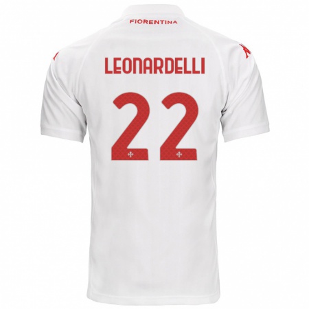 Kandiny Kinderen Pietro Leonardelli #22 Wit Uitshirt Uittenue 2024/25 T-Shirt