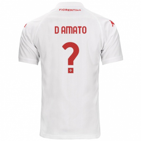 Kandiny Kinder Gabriele D'amato #0 Weiß Auswärtstrikot Trikot 2024/25 T-Shirt Österreich