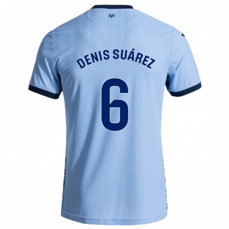 Kandiny Kinderen Denis Suárez #6 Hemelsblauw Uitshirt Uittenue 2024/25 T-Shirt