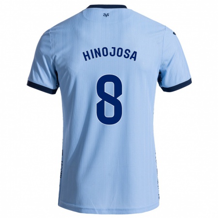 Kandiny Kinderen Sergio Hinojosa #8 Hemelsblauw Uitshirt Uittenue 2024/25 T-Shirt