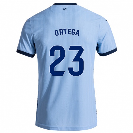 Kandiny Kinderen Jordi Ortega #23 Hemelsblauw Uitshirt Uittenue 2024/25 T-Shirt