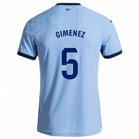 Kandiny Kinderen Yenifer Giménez #5 Hemelsblauw Uitshirt Uittenue 2024/25 T-Shirt