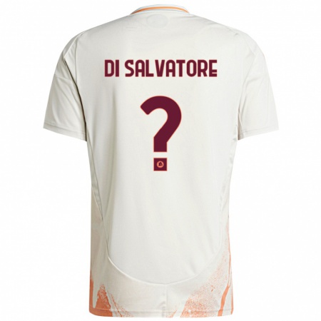 Kandiny Kinderen Diego Di Salvatore #0 Crème Wit Oranje Uitshirt Uittenue 2024/25 T-Shirt