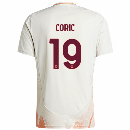 Kandiny Kinderen Ante Coric #19 Crème Wit Oranje Uitshirt Uittenue 2024/25 T-Shirt