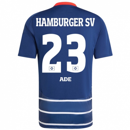 Kandiny Kinderen Jeremy Ade #23 Donkerblauw Uitshirt Uittenue 2024/25 T-Shirt