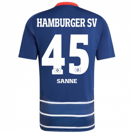 Kandiny Kinderen Tom Sanne #45 Donkerblauw Uitshirt Uittenue 2024/25 T-Shirt