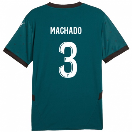 Kandiny Kinderen Deiver Machado #3 Donkergroen Uitshirt Uittenue 2024/25 T-Shirt