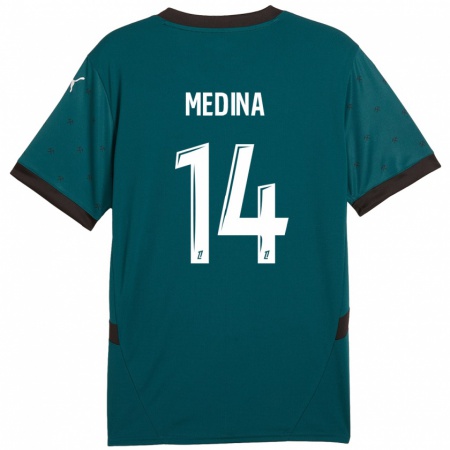 Kandiny Kinderen Facundo Medina #14 Donkergroen Uitshirt Uittenue 2024/25 T-Shirt