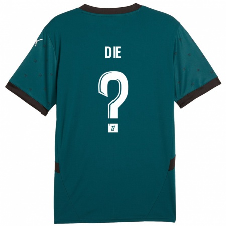 Kandiny Kinderen Samuel Dié #0 Donkergroen Uitshirt Uittenue 2024/25 T-Shirt