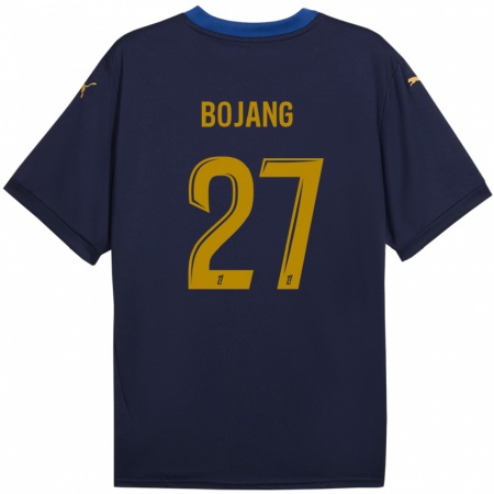 Kandiny Kinderen Adama Bojang #27 Marineblauw Goud Uitshirt Uittenue 2024/25 T-Shirt