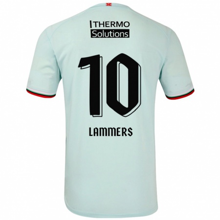 Kandiny Kinderen Sam Lammers #10 Lichtgroen Uitshirt Uittenue 2024/25 T-Shirt