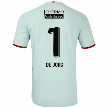 Kandiny Bambino Maglia Daniëlle De Jong #1 Verde Chiaro Kit Gara Away 2024/25 Maglietta