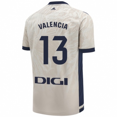 Kandiny Kinderen Pablo Valencia #13 Lichtgrijs Uitshirt Uittenue 2024/25 T-Shirt