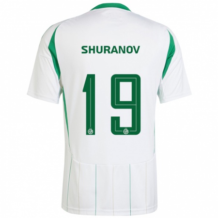 Kandiny Kinderen Erik Shuranov #19 Witgroen Uitshirt Uittenue 2024/25 T-Shirt