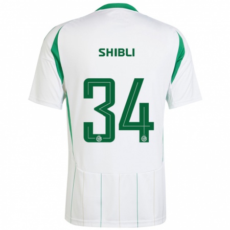 Kandiny Kinderen Hamza Shibli #34 Witgroen Uitshirt Uittenue 2024/25 T-Shirt