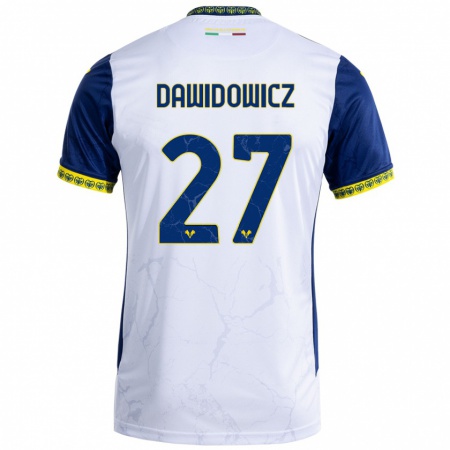 Kandiny Kinderen Paweł Dawidowicz #27 Witblauw Uitshirt Uittenue 2024/25 T-Shirt