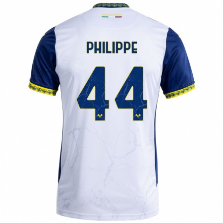 Kandiny Kinderen Mathis Philippe #44 Witblauw Uitshirt Uittenue 2024/25 T-Shirt