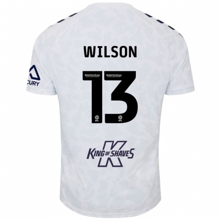 Kandiny Bambino Maglia Ben Wilson #13 Bianco Kit Gara Away 2024/25 Maglietta