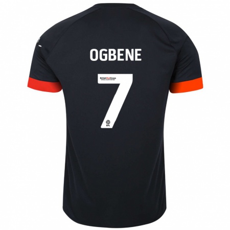 Kandiny Kinderen Chiedozie Ogbene #7 Zwart Oranje Uitshirt Uittenue 2024/25 T-Shirt