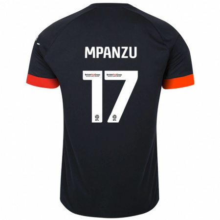 Kandiny Kinderen Pelly Ruddock Mpanzu #17 Zwart Oranje Uitshirt Uittenue 2024/25 T-Shirt