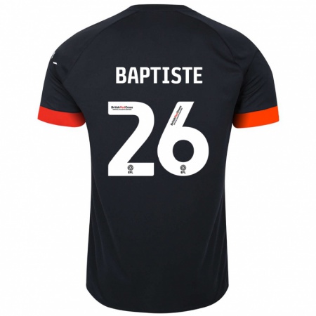 Kandiny Kinderen Shandon Baptiste #26 Zwart Oranje Uitshirt Uittenue 2024/25 T-Shirt