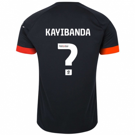 Kandiny Kinder Claude Kayibanda #0 Schwarz Orange Auswärtstrikot Trikot 2024/25 T-Shirt Österreich