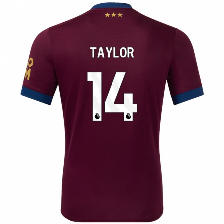 Kandiny Kinderen Jack Taylor #14 Bruin Uitshirt Uittenue 2024/25 T-Shirt