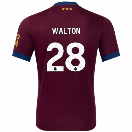 Kandiny Kinderen Christian Walton #28 Bruin Uitshirt Uittenue 2024/25 T-Shirt