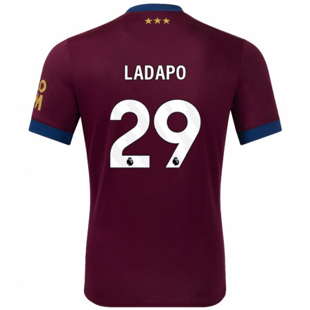 Kandiny Bambino Maglia Freddie Ladapo #29 Marrone Kit Gara Away 2024/25 Maglietta