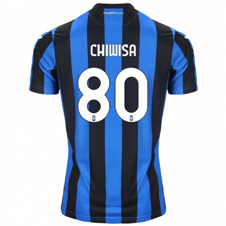 Kandiny Heren Mannah Chiwisa #80 Blauw Zwart Thuisshirt Thuistenue 2024/25 T-Shirt