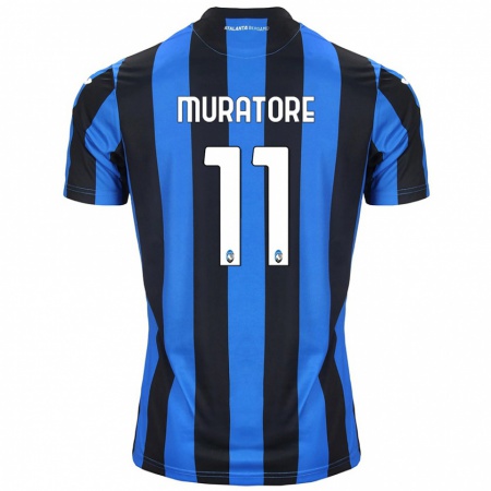 Kandiny Herren Simone Muratore #11 Blau Schwarz Heimtrikot Trikot 2024/25 T-Shirt Österreich