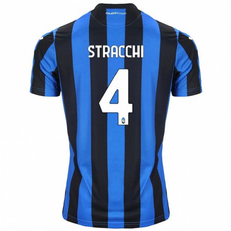 Kandiny Heren Daniela Stracchi #4 Blauw Zwart Thuisshirt Thuistenue 2024/25 T-Shirt