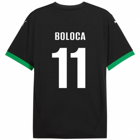 Kandiny Heren Daniel Boloca #11 Zwart Donkergroen Thuisshirt Thuistenue 2024/25 T-Shirt