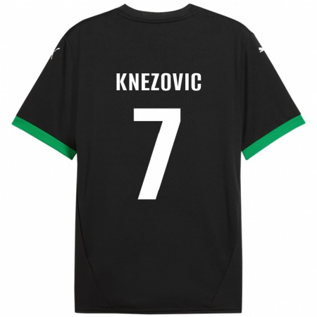 Kandiny Heren Borna Knezovic #7 Zwart Donkergroen Thuisshirt Thuistenue 2024/25 T-Shirt