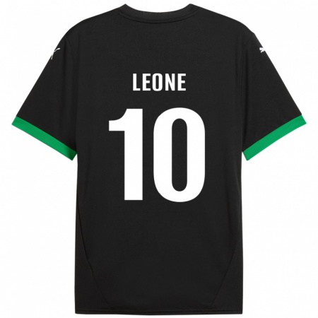 Kandiny Heren Kevin Leone #10 Zwart Donkergroen Thuisshirt Thuistenue 2024/25 T-Shirt