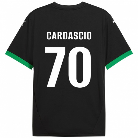 Kandiny Heren Alessandro Cardascio #70 Zwart Donkergroen Thuisshirt Thuistenue 2024/25 T-Shirt