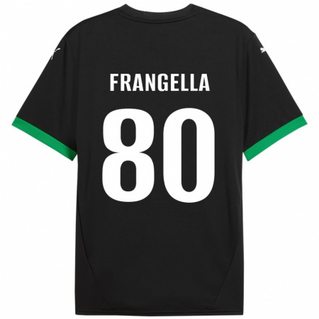 Kandiny Heren Christian Frangella #80 Zwart Donkergroen Thuisshirt Thuistenue 2024/25 T-Shirt