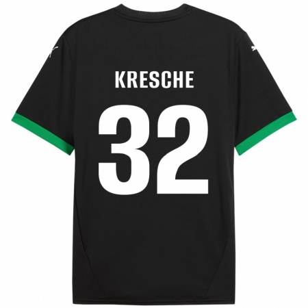 Kandiny Heren Isabella Kresche #32 Zwart Donkergroen Thuisshirt Thuistenue 2024/25 T-Shirt