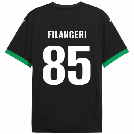 Kandiny Heren Maria Luisa Filangeri #85 Zwart Donkergroen Thuisshirt Thuistenue 2024/25 T-Shirt