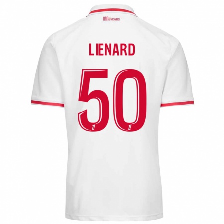 Kandiny Heren Yann Lienard #50 Wit Rood Thuisshirt Thuistenue 2024/25 T-Shirt