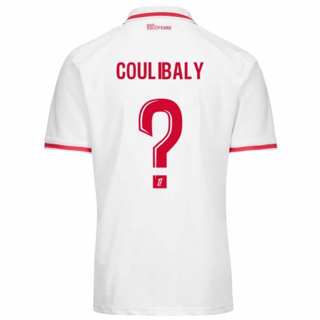 Kandiny Heren Mamadou Coulibaly #0 Wit Rood Thuisshirt Thuistenue 2024/25 T-Shirt