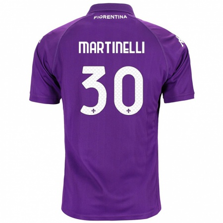 Kandiny Heren Tommaso Martinelli #30 Paars Thuisshirt Thuistenue 2024/25 T-Shirt