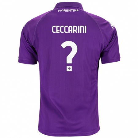 Kandiny Heren Mattia Ceccarini #0 Paars Thuisshirt Thuistenue 2024/25 T-Shirt