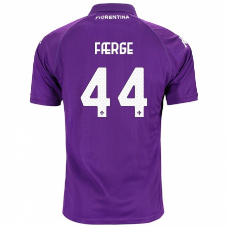 Kandiny Heren Emma Færge #44 Paars Thuisshirt Thuistenue 2024/25 T-Shirt