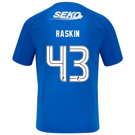 Kandiny Heren Nicolas Raskin #43 Donkerblauw Thuisshirt Thuistenue 2024/25 T-Shirt