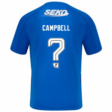 Kandiny Heren Connor Campbell #0 Donkerblauw Thuisshirt Thuistenue 2024/25 T-Shirt