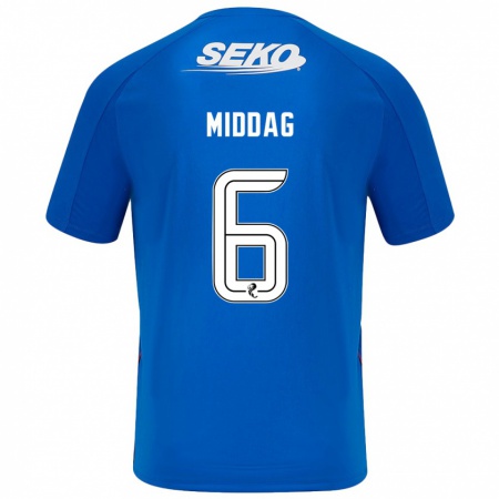 Kandiny Uomo Maglia Tessel Middag #6 Blu Scuro Kit Gara Home 2024/25 Maglietta