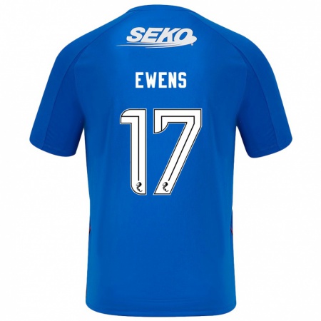 Kandiny Uomo Maglia Sarah Ewens #17 Blu Scuro Kit Gara Home 2024/25 Maglietta