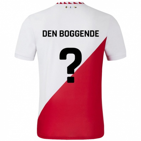 Kandiny Heren Tijn Den Boggende #0 Wit Rood Thuisshirt Thuistenue 2024/25 T-Shirt